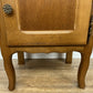 Pair of Bedside Tables Vintage French Louis Oak Nightstands Cabinets LOT 6226