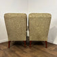 Pair of Reproduction Button Backed Upholstered Armchairs