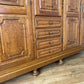 Wardrobe Vintage French Style Five Door Oak Carved Armoire Cabinet LOT 6129