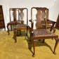 Vintage Burr Walnut Veneered Set Of Five Dining Chairs00