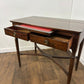 Reproduction Badged 'Strongbow' Two Drawer Side Table with Writing Slide