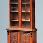 A Large Impressive Victorian Figured Mahogany Bookcase