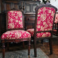 Antique 19th century Victorian set of two oak dining / side chairs, exceptional and highly decorative expertly crafted and of the finest quality.