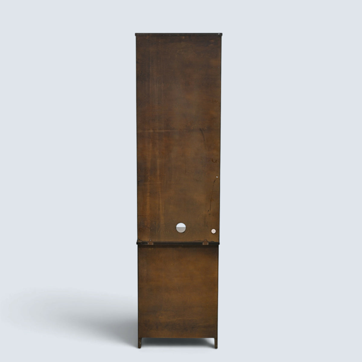 Narrow Ercol Bookcase Wall Unit With Shelves & Cupboard Dark FREE UK Delivery*
