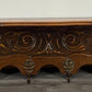 Coat Rack Antique French Style Oak Wall Shelf 6 Hooks Carved Hall Stand LOT 3511