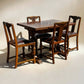 Extending Vintage Draw Leaf Table & 4 Chairs