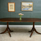 Regency Style Mahogany Extending Dining Table with Leaf - Over 7 FT - D End
