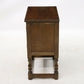 Old Charm Pedestal Cabinet Cupboard Linenfold Doors Tudor Brown FREE DELIVERY. SBR9087/0805D