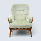 Ercol Jubilee Easy Chair Green Upholstery New Webbing FREE UK Delivery*