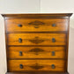 Vintage Walnut Chest On Chest – 8 Drawer Tallboy Chest