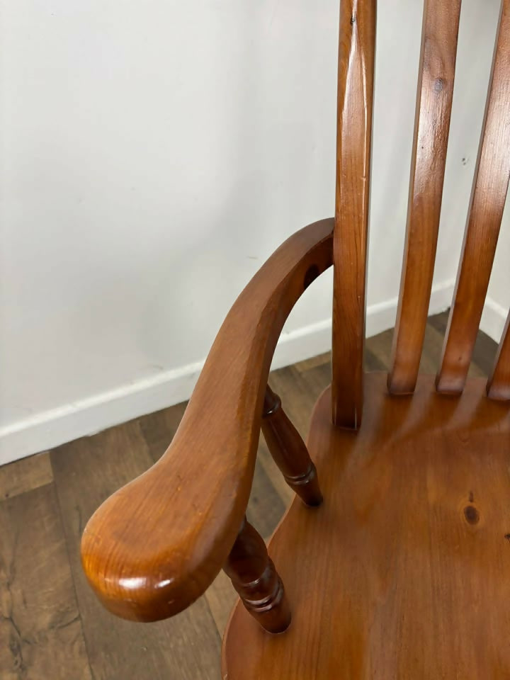 Reproduction Antique Pine Farmhouse Carver Chair