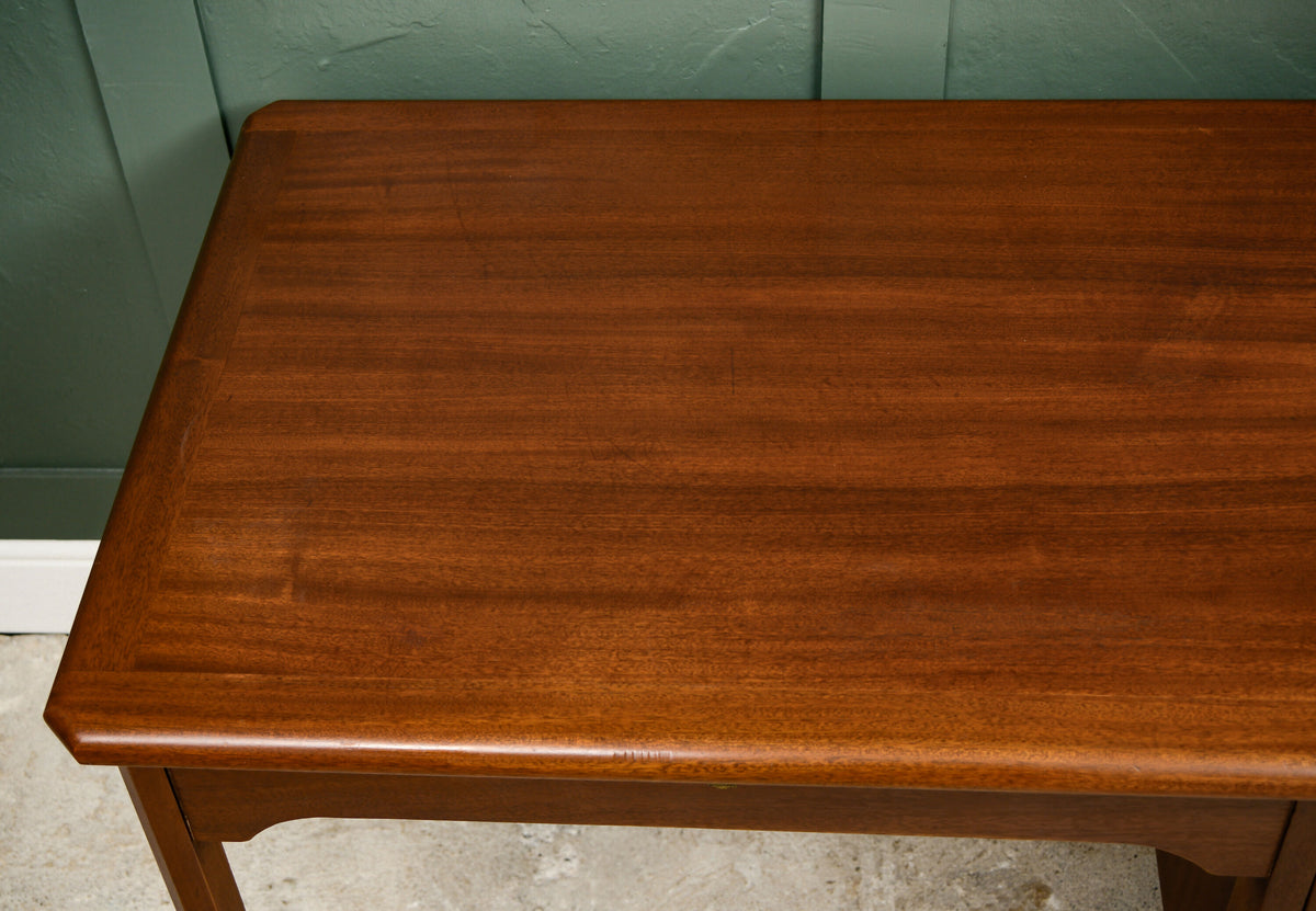 Vintage Home Office Desk with Drawers - Mahogany Finish