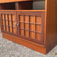 Mid Century Younger Teak Wall Unit Cabinet Writing Desk Bureau