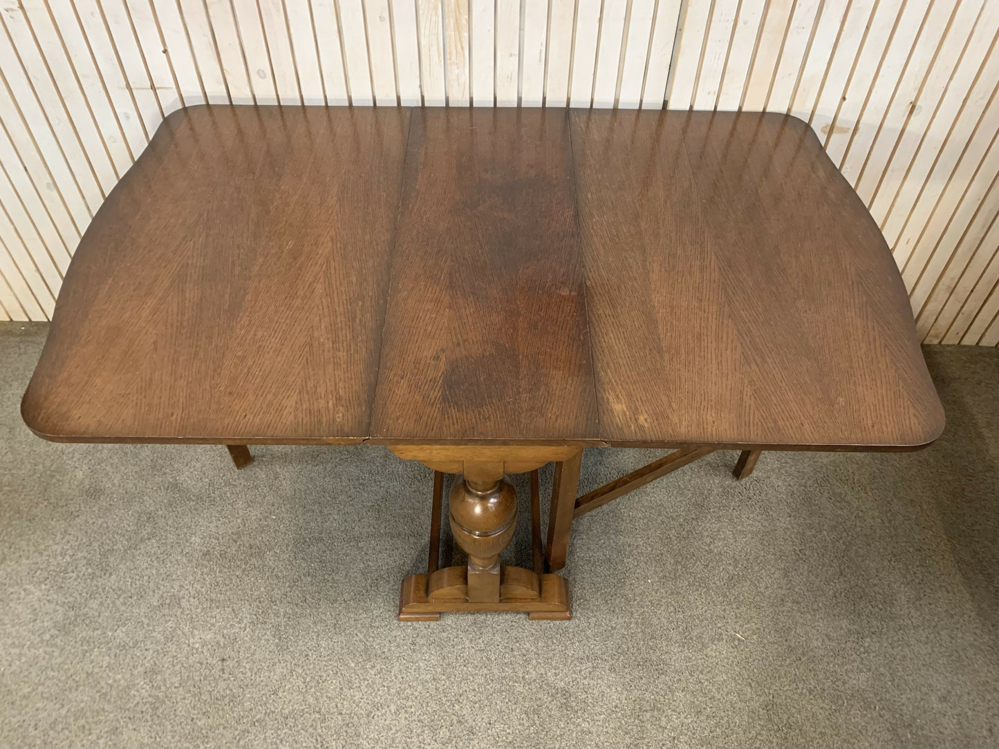 Vintage Drop Leaf Dining Table J. Heap & Co Solid Wood Extendable