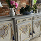French Grey Vintage Louis XVI Sideboard