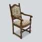 6 Old Charm Premium Dining Chairs Light Oak Studded Upholstery FREE UK Delivery*