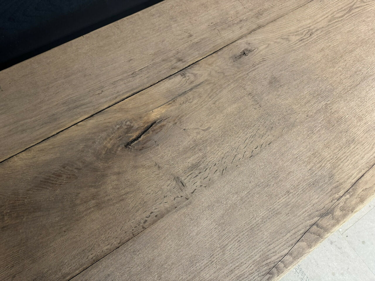 Bleached Oak Farmhouse Dining Table