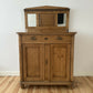 Antique Victorian Pine Chiffonier, Rustic Solid Wood Sideboard, Art Deco Handle Dresser, Natural Patina Storage Cabinet, Old English Buffet