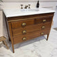 Width 106cm - Vintage Vanity Unit With Tap - Available