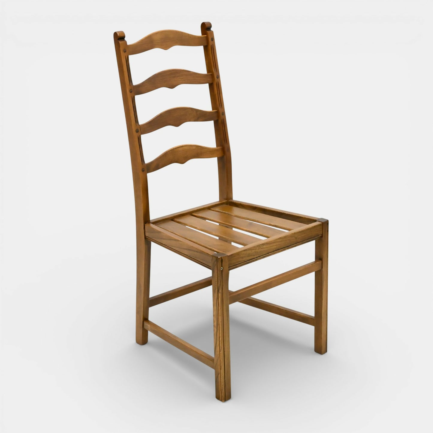 Ercol Set Of 4 Dining Chairs Golden Dawn Ladderback 1970s FREE UK Delivery*. SBR11074/2210E