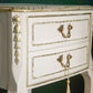 Pair of Cream French style Bedside drawers/nightstands with gold details