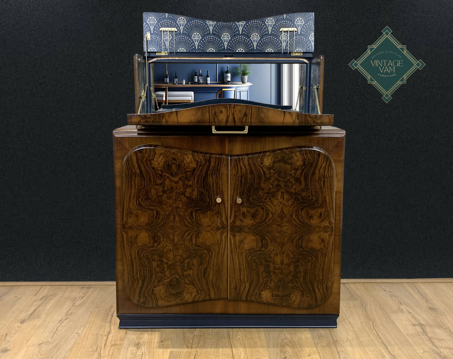 Art deco drinks cocktail cabinet