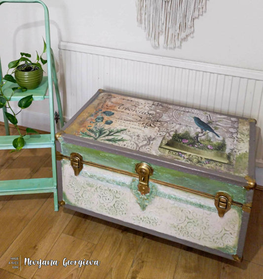 Upcycled Trunk Coffee Table Storage box