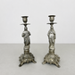 Pair of Candle Holders Vintage French Style Figural Design Candlesticks LOT 6471