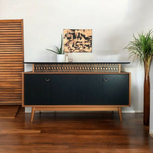 Black Vintage G plan sideboard sideboard