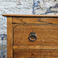Vintage Chest Of Drawers Three Drawer Tall Oak Cabinet Super Proportions Highly Detailed