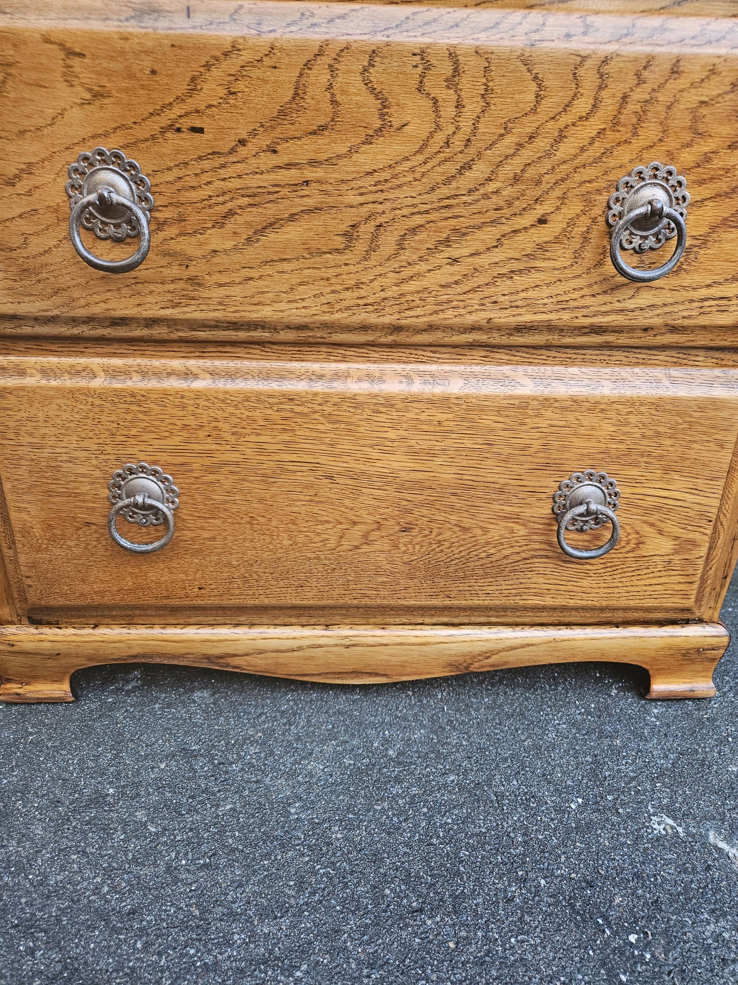 Vintage Chest Of Drawers Four Drawer Oak Cabinet Furniture Tallboy Super Proportions And Detailing