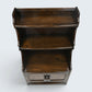 Ercol Old Colonial Waterfall Bookcase 2 Shelves Dark Finish FREE UK Delivery