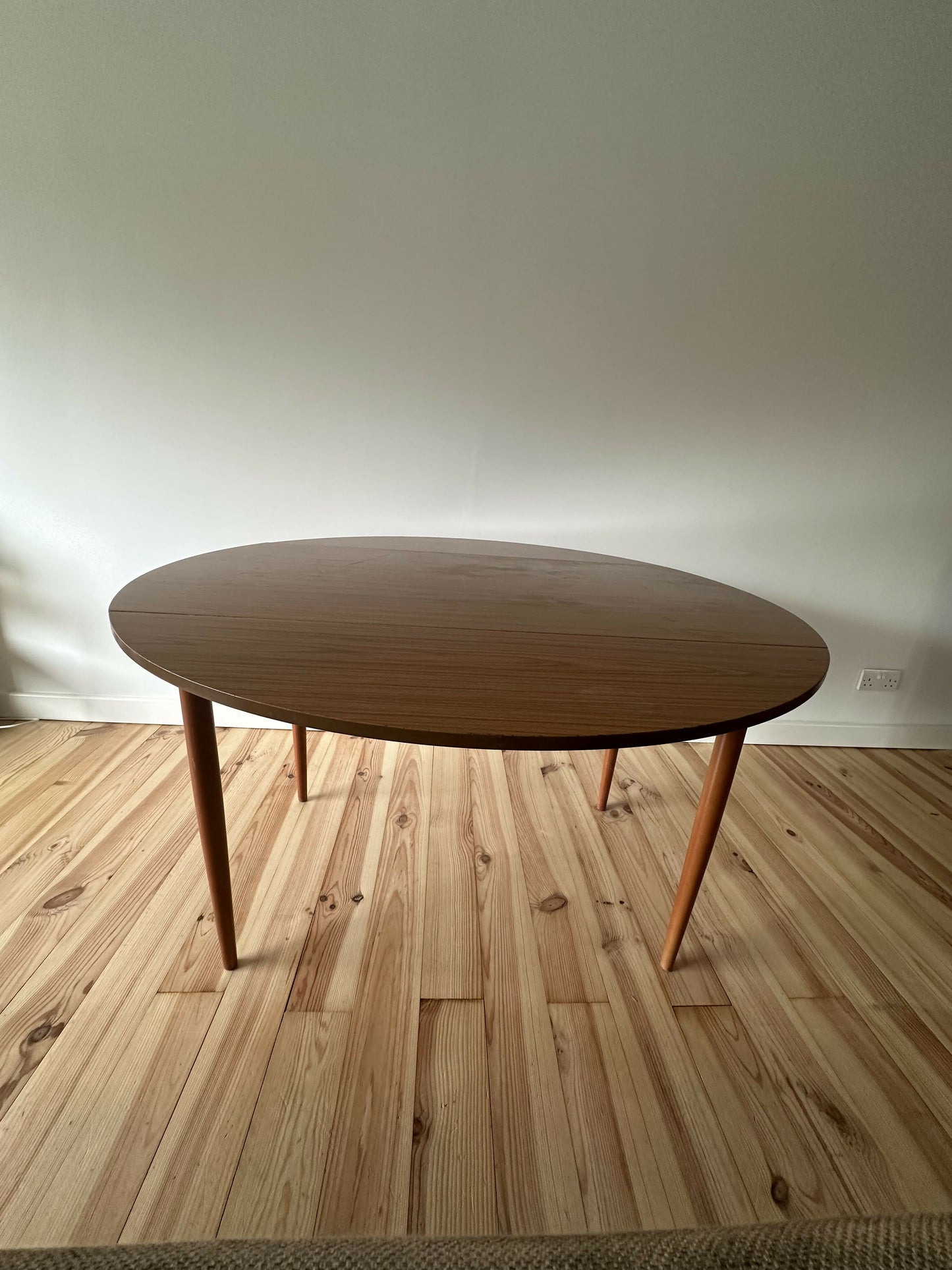 Schreiber Mid Century Drop Leaf Dining Table Vintage