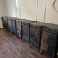 Vintage Industrial Metal Cabinet – French Steel Locker Nightstand – Military Storage Side Table – Loft Bedside Cabinet Rustic Furniture