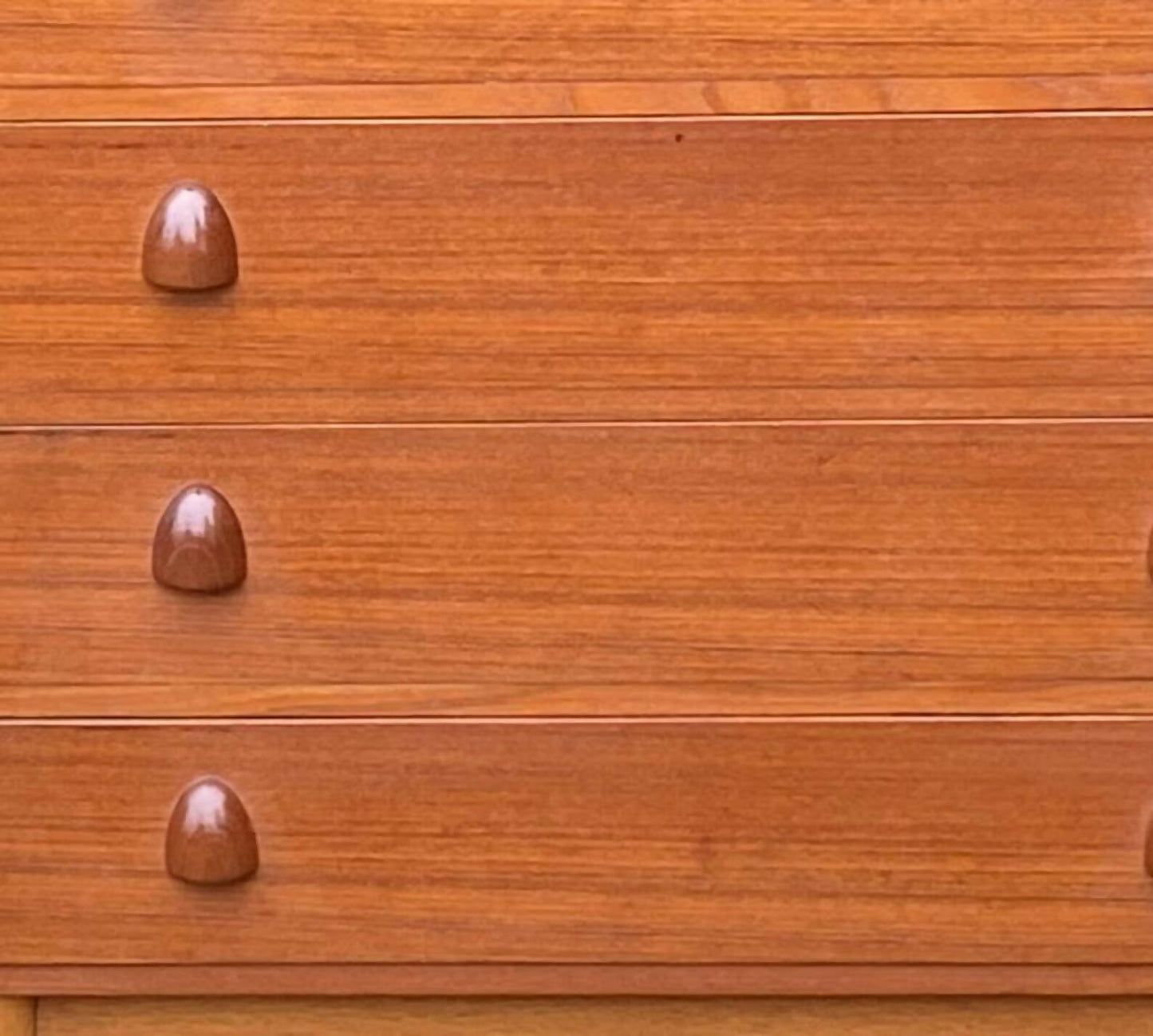 Vintage Tallboy Mid Century Danish Teak Dresser Chest Of Drawers