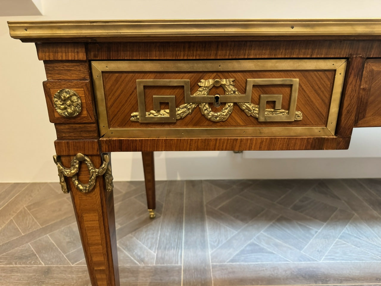 Fine Quality French Leather Top Writing Desk