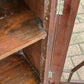 Vintage Mahogany Bookcase Display Cabinet With Adjustable Shelves
