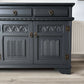 Old Charm 'Off Black' Antique Carved Sideboard