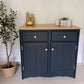 Now Sold Pine cupboard sideboard with drawers