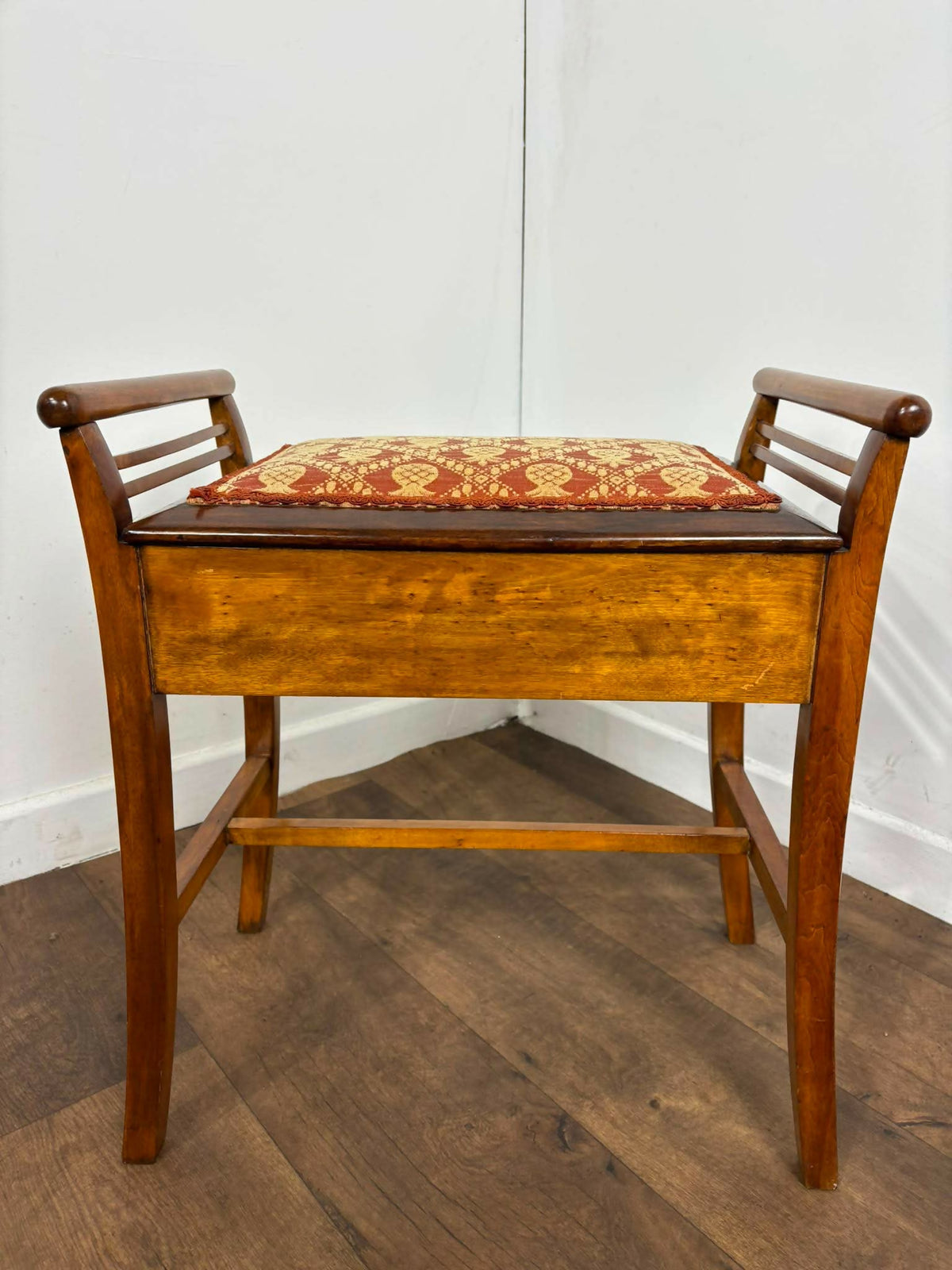 Edwardian Mahogany Piano Stool