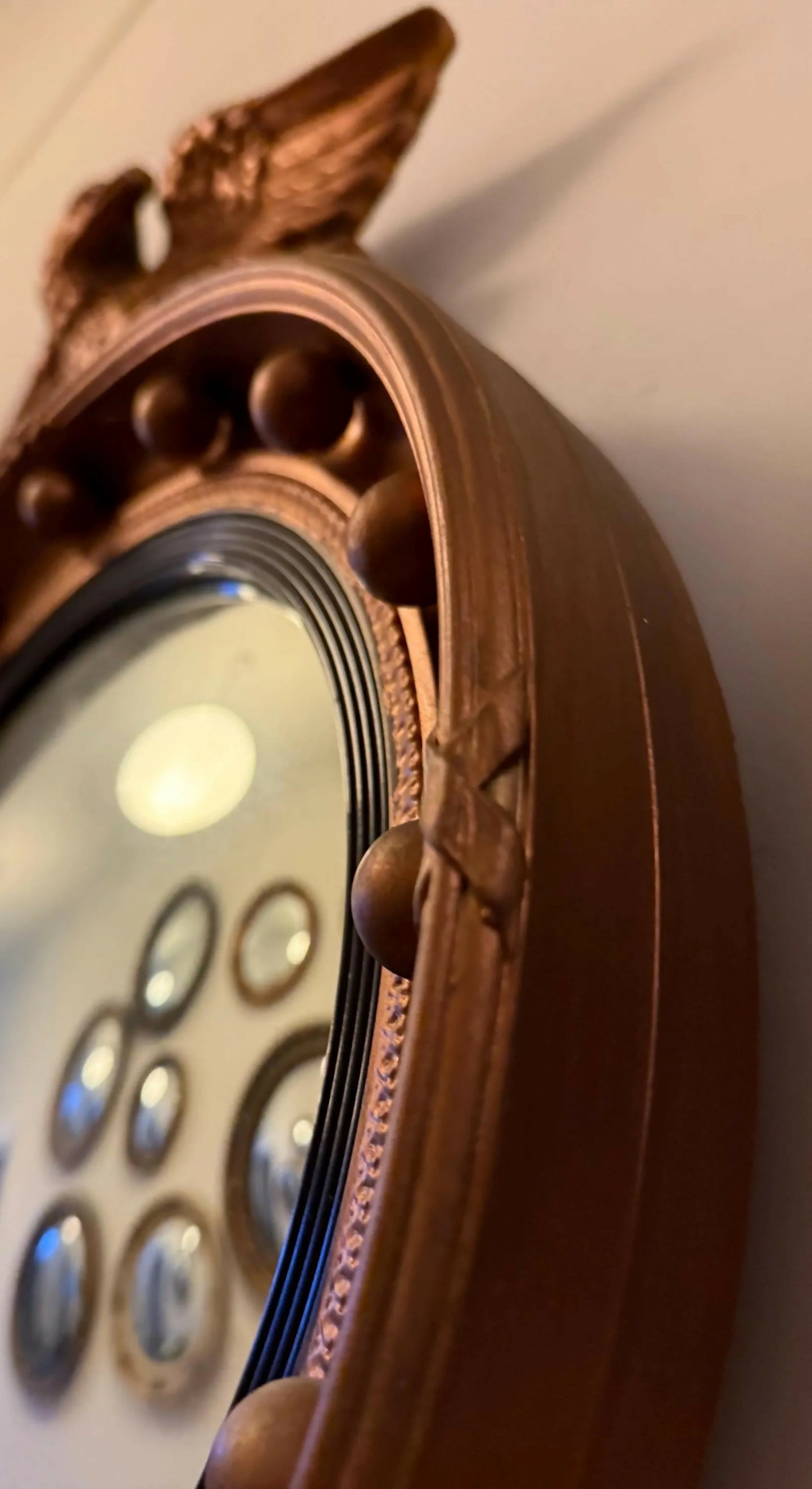 Regency Giltwood Convex Mirror