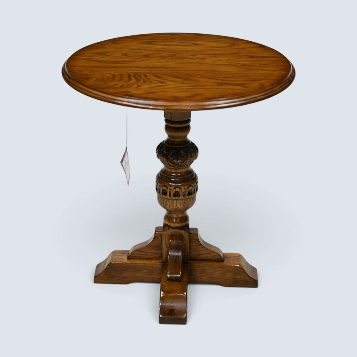 Old Charm Wine/Side Pedestal Table Light Oak Model 2428 FREE Delivery*