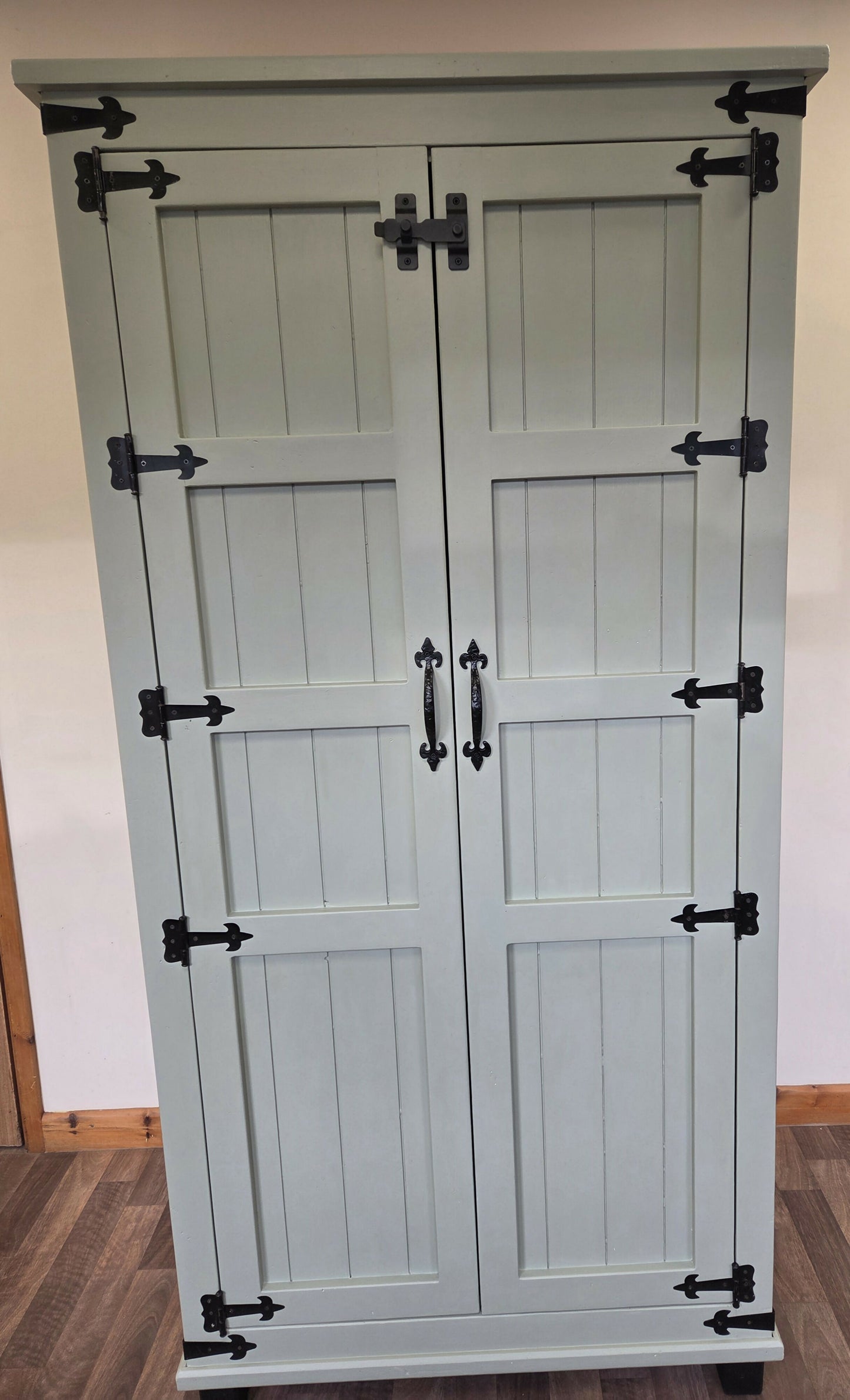 Rustic farmhouse style pantry/larder cupboard.