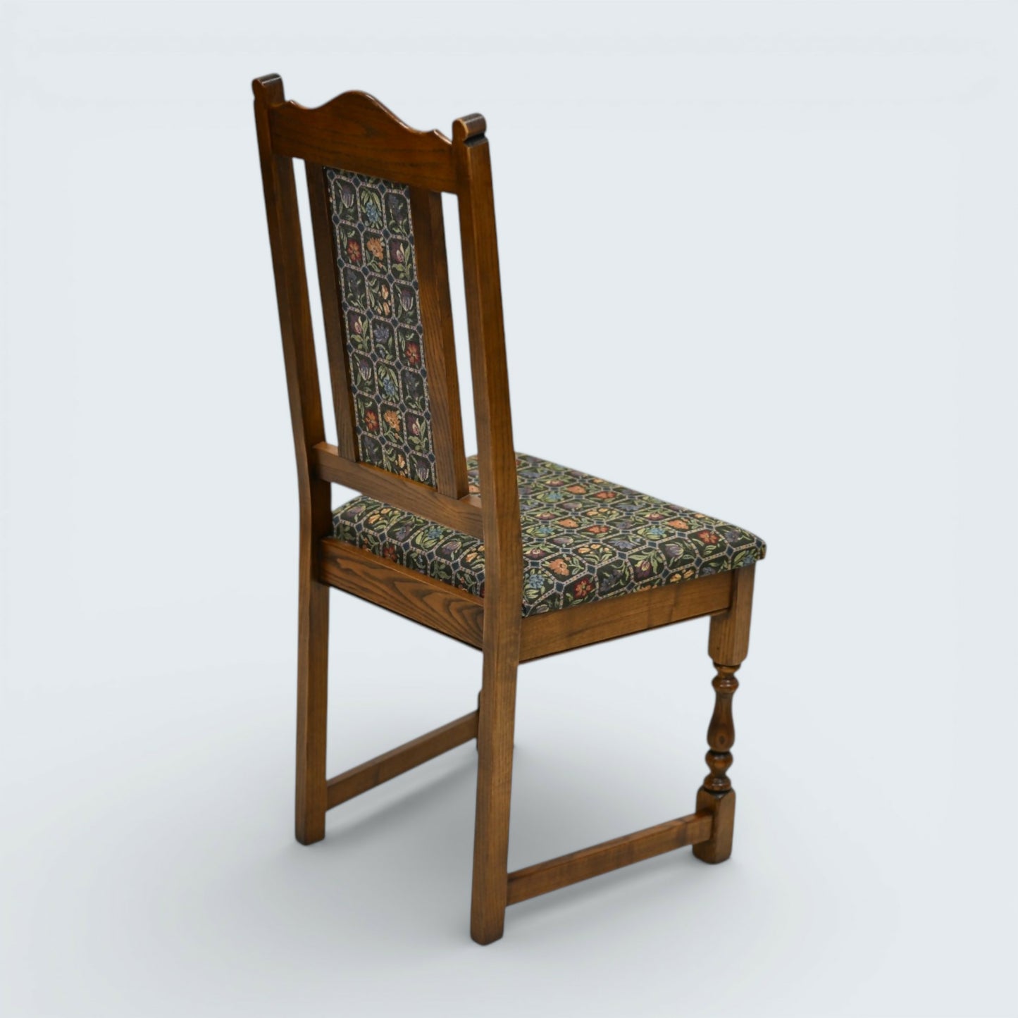 4 Old Charm Dining Chairs Widford Green Light Oak Upholstery FREE UK Delivery*