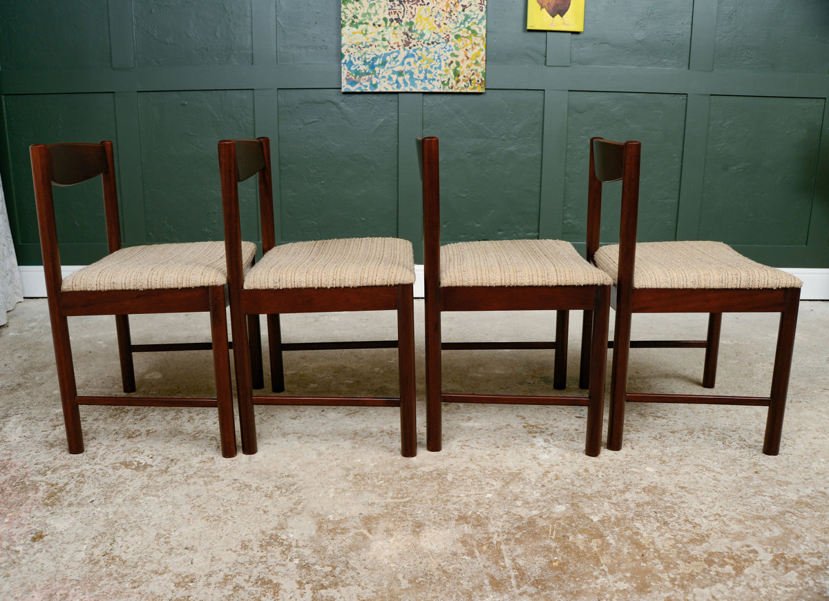 4 McIntosh Mahogany Dining Chairs - Model 4023