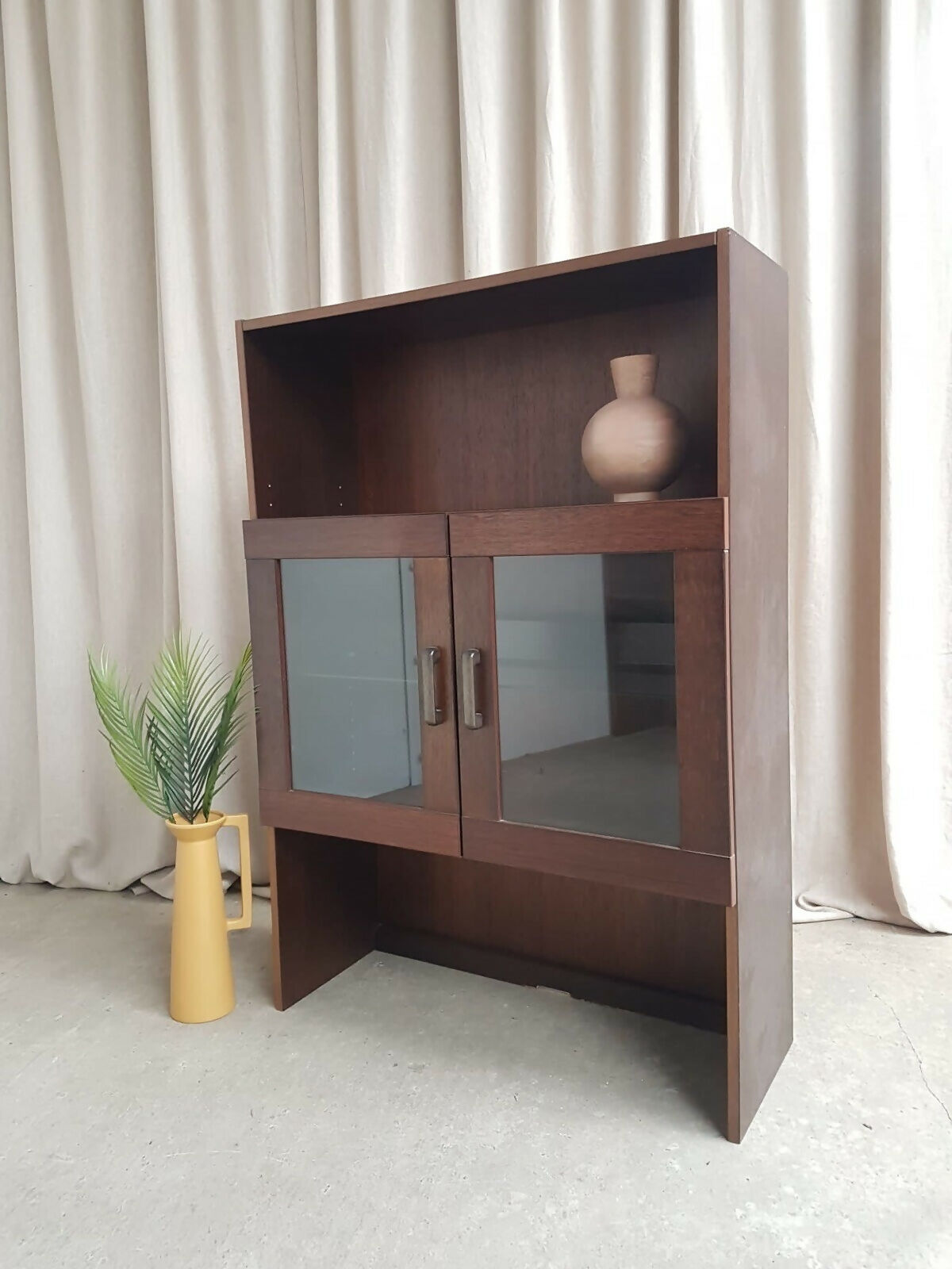Vintage Late Mid Century Danish Bookcase Shelving Wall Unit Retro Scandi R291