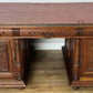 Desk Antique French Style Oak Double Sided Carved Pedestal Desk LOT 6514