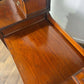 Edwardian Pedestal Red Walnut Dressing Table with Mirror
