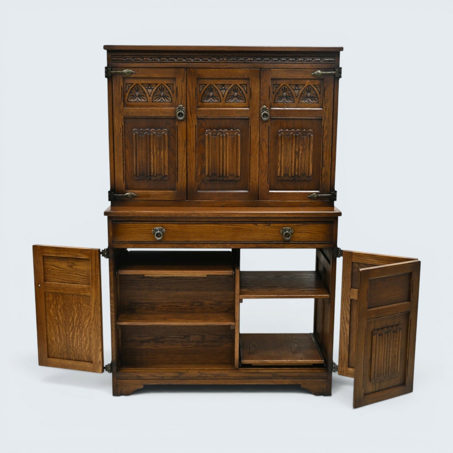 Old Charm Home Office Workstation Computer Cabinet Storage FREE UK Delivery*