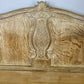 Bed Vintage French Louis XVI Oak King Size Bed Frame Carved Headboard LOT 6372